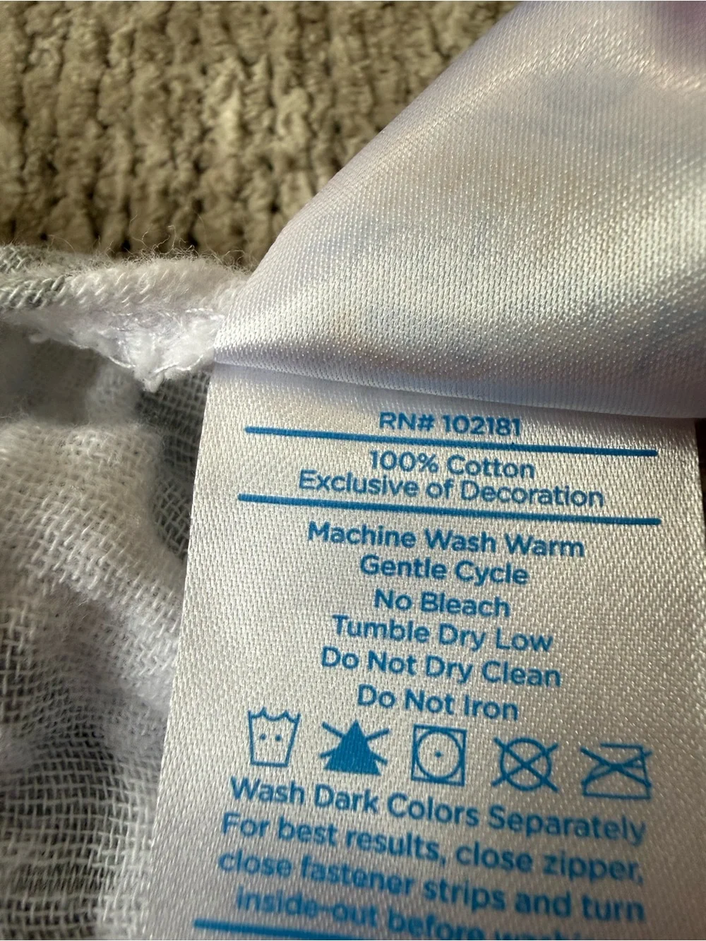 HALO SleepSack Swaddle Newborn 0-3M Gray Leaf Cotton Muslin Lightweight